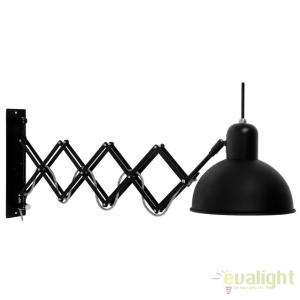Aplica moderna cu brat extensibil ABERDEEN negru ABERDEEN/W/B