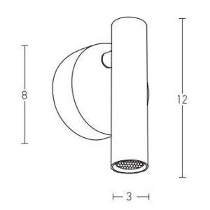 Aplica moderna cu spot LED directionabil Hotel aurie 233802 universul-luminii.ro