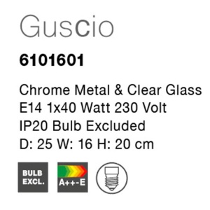 Aplica moderna design elegant Guscio, transparent NVL-6101601 - Img 3