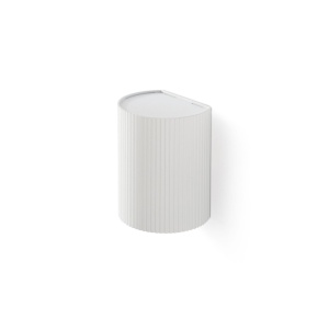 Aplica perete aluminiu striat alb, 1xGU10, SOLE round - Img 3