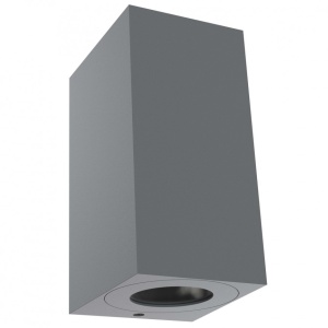 Aplica perete ambientala de exterior IP44 Canto Maxi Kubi 2 gri 49731010 NL