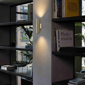 Aplica perete ambientala design modern STAN 2L auriu satin 43760 43222 universul-luminii.ro