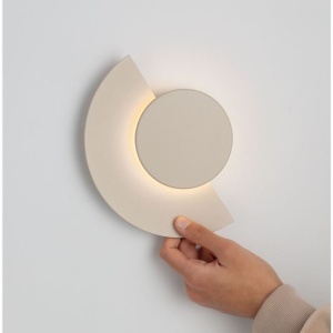 Aplica perete exterior lumina indirecta IP54 LED 3000K Gloo sand - Img 7