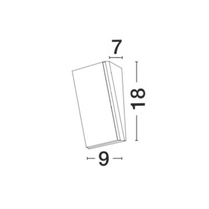 Aplica perete LED de exterior IP65 KEEN NVL-9270016 79622 universul-luminii.ro