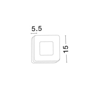 Aplica perete LED de exterior IP65 TUNE neagra NVL-9529721 79592 universul-luminii.ro