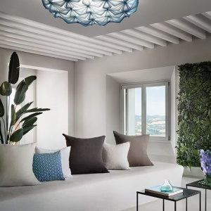 Aplica perete sau tavan design unicat realizata manual La Vie Large Blue - Img 7