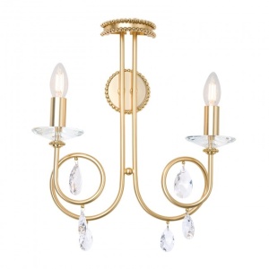 Aplica perete stil clasic cu cristale Swarovski Giada auriu mat 175412 universul-luminii.ro