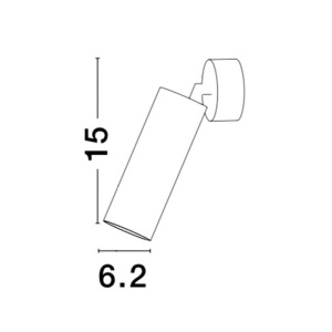 Aplica tip spot aplicat design modern DEXTER neagra NVL-821601 77552 universul-luminii.ro