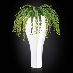 Aranjament floral design LUX TORONTO IN SHINY VASE, alb 160cm 1141236.95