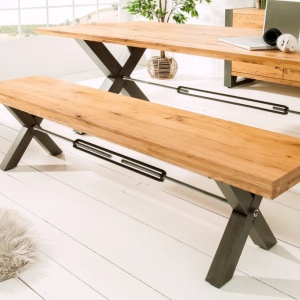 Banca Design Industrial Thor 180cm stejar salbatic - Img 6