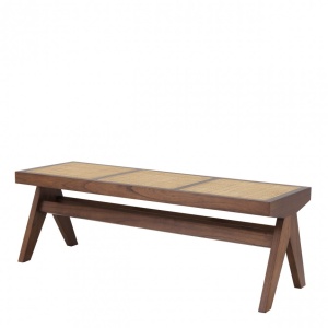 Banca design vintage LUX Arnaud, lemn maro 113480 HZ