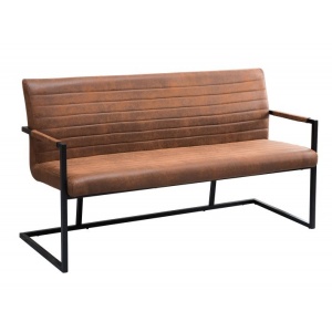 Bancheta design industrial vintage, Imperial 160cm, maro A-38198 VC