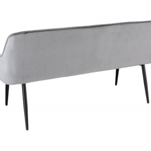 Bancheta tapitata design modern Turin 160cm, gri argintiu - Img 7