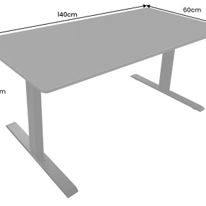 Birou cu inaltime reglabila electrica BLACK DESK 140cm - Img 2