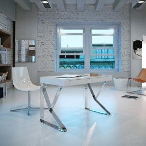 Birou elegant design modern Roxy AC-LE351-BLANCO - Img 2