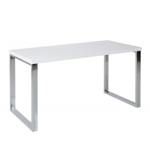 Birou elegant White Desk 120x60cm alb