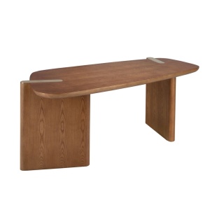 Birou modern din lemn furniruit Walnut