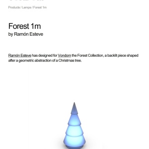 Brad Decorativ FOREST 1m ILUMINAT LED RGBW Vondom 68482 universul-luminii.ro