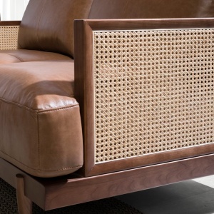 Canapea 3 locuri design elegant LUX Brown leather - Img 4