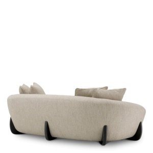 Canapea design LUX Siderno, Splendor gri deschis - Img 4