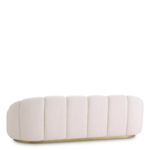 Canapea fixa design elegant LUX Inger, Boucle cream - Img 3