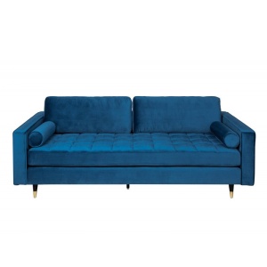 Canapea impozanta Cozy 220cm, catifea aqua