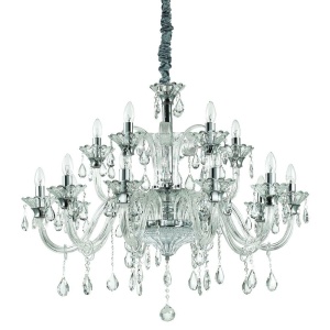 Candelabru 15 brate, diametru 95cm COLOSSAL SP15 TRASPARENTE 114170