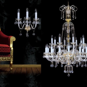 Candelabru 18 brate Cristal Bohemia Exclusive RACHEL XVIII 85792 universul-luminii.ro