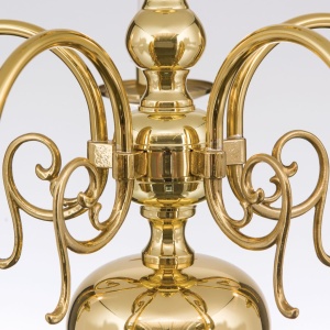 Candelabru 5 brate design clasic FLAMISCH, alama lucioasa - Img 4