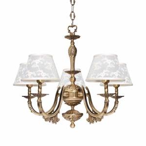 Candelabru 5 brate din alama design italian Angelica