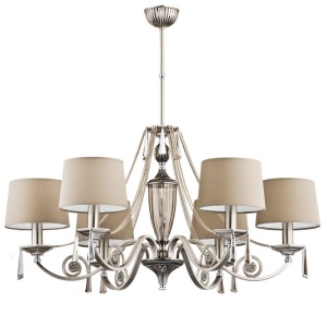Candelabru 6 brate design clasic cristal Asfour Monza - Img 1