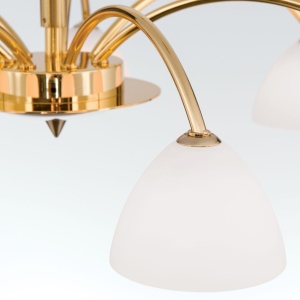 Candelabru 7 brate elegant design modern OPALDESIGN, auriu mat - Img 6