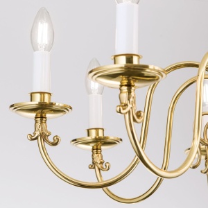 Candelabru 8 brate design clasic FLAMISCH, alama lucioasa - Img 6