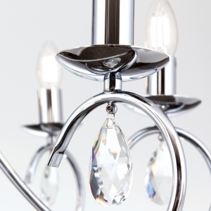 Candelabru 8 brate stil clasic cu cristale K9 Alessia crom 176392 universul-luminii.ro