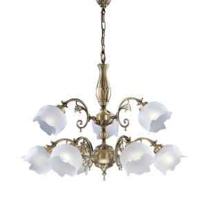 Candelabru 9 brate LUX design clasic realizat manual Bianca