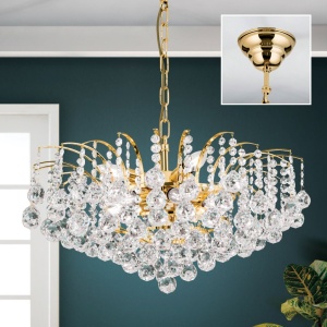 Candelabru cristal Asfour design lux KRISTALL KLASSISCH 9L gold/clear 161392 universul-luminii.ro