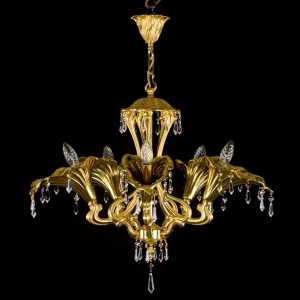 Candelabru cristal Bohemia 5 brate, diam.72cm KALA V. CE