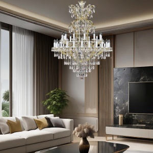 Candelabru Cristal Bohemia Exclusive 36 brate MARIA TEREZIA 74 - Img 4