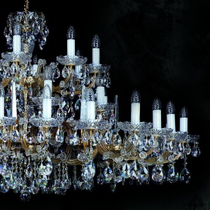 Candelabru Cristal Bohemia Exclusive 40 brate, diam.152cm MARIA TEREZIA 32 CE 177382 universul-luminii.ro
