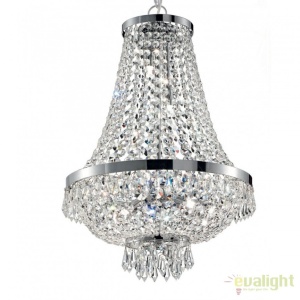 Candelabru cristal design elegant casa scarii CAESAR SP12 Cromo 114279 - Img 1