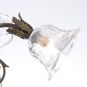 Candelabru cristal design lux LA BOHEME D-60cm 4L old patina 239442 universul-luminii.ro