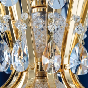 Candelabru de lux cristal Scholer Hirohito 12L 24K gold plated 200342 universul-luminii.ro