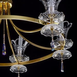 Candelabru deosebit design LUX Cristal Bohemia Exclusive ISABELL 02-CH - Img 2