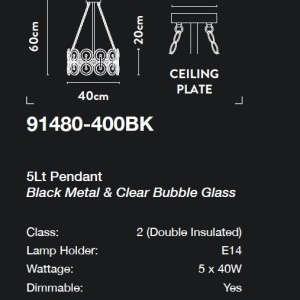 Candelabru design Art-Deco Belle D-40cm 148052 universul-luminii.ro