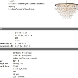 Candelabru design elegant LUX Bolzano, alama 114672 HZ 86222 universul-luminii.ro