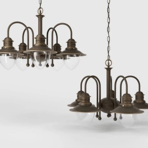 Candelabru design italian din alama si sticla Al Mare - Img 6