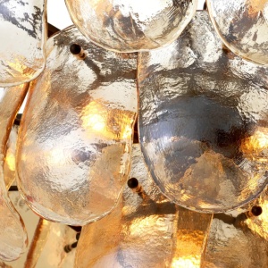 Candelabru design LUX, Sticla, Champagne, Gustave 244632 universul-luminii.ro