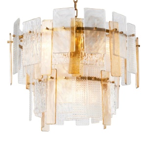 Candelabru design LUX, Sticla Texturata, Cassiano - Img 1