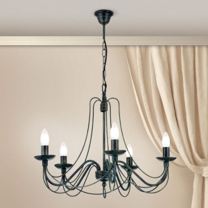 Candelabru design rustic cu 5 brate Vela LU 1531/5 Antik OR - Img 9