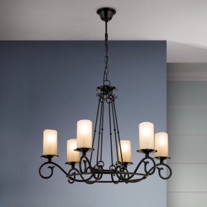 Candelabru design rustic cu 6 brate Rusticka LU 1K/3614/6 Antik OR
